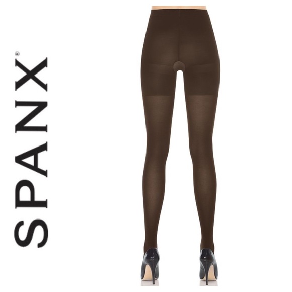 SPANX ASSETS SHAPING TIGHTS BROWN NWT PACK OF TWO SIZE LARGE - Picture 3 of 11